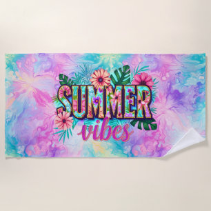 Summer Vibes Beach Towel