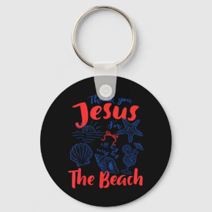 Summer Vibes Beach Vacation Thank Jesus For The Key Ring