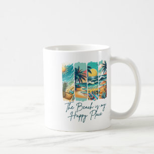 Summer Vibes Beach Vacation The Beach Is My Happy Coffee Mug