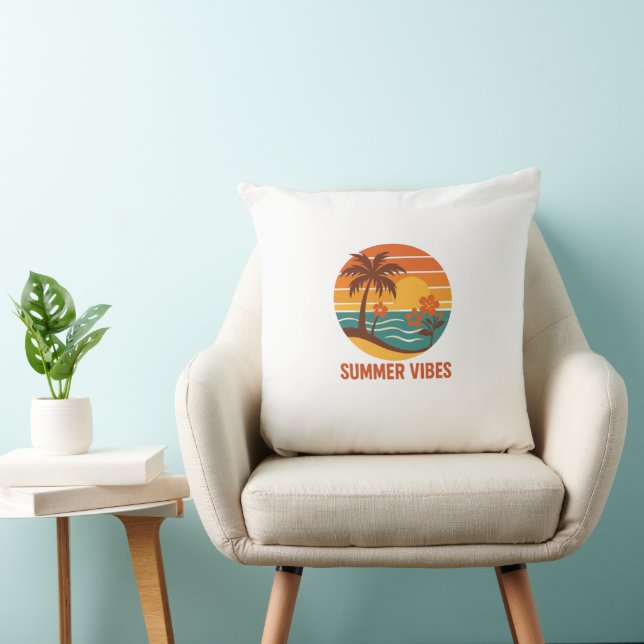 Summer Vibes – Bright, Tropical, and Fun Design Cushion (Chair)