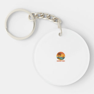 Summer Vibes – Bright, Tropical, and Fun Design Key Ring