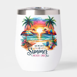 Summer Vibes Brushstroke Beach Sunset-34626