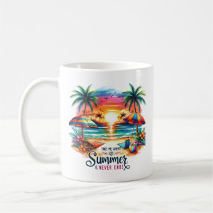 Summer Vibes Brushstroke Beach Sunset-34626 Coffee Mug