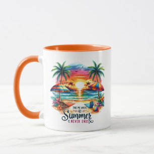 Summer Vibes Brushstroke Beach Sunset-34626 Mug