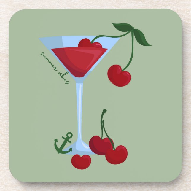  Summer Vibes Cherry Coaster (Front)