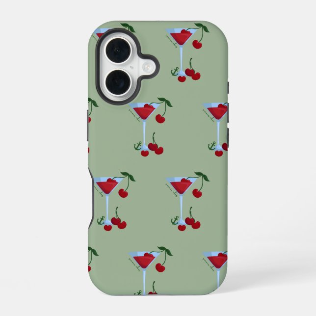  Summer Vibes Cherry iPhone 16 Case (Back)
