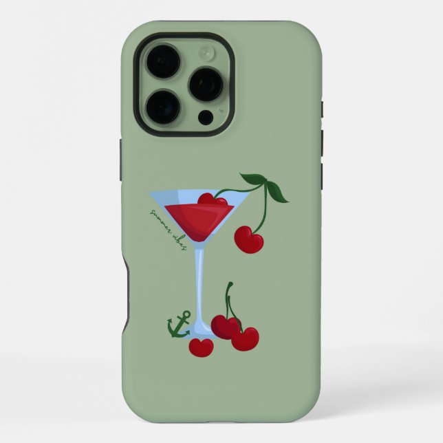  Summer Vibes Cherry iPhone Case (Back)