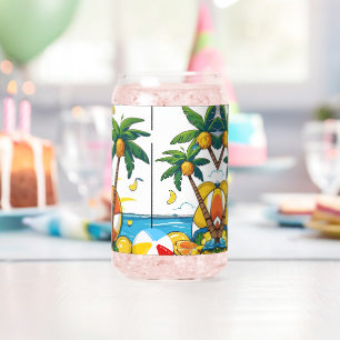 Summer Vibes & Chill Outdoor Game Spirit Can Glass