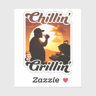 Summer Vibes Chillin’ & Grillin' Silhouette
