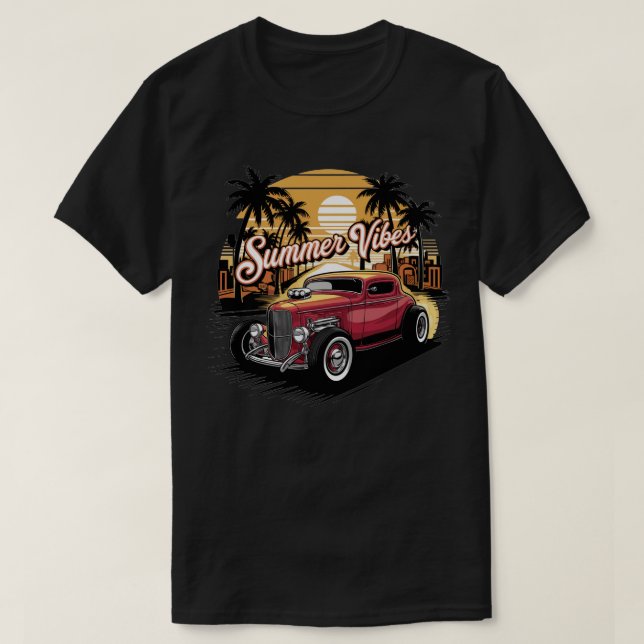 Summer Vibes Classic Car T-Shirt (Design Front)