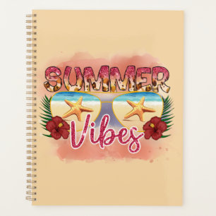 Summer Vibes Coastal Beach Sunglasses Design Planner