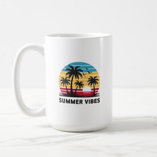 summer vibes coffee mug (Left)