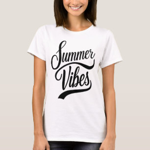 Summer Vibes Cursive Style Women's T-Shirt