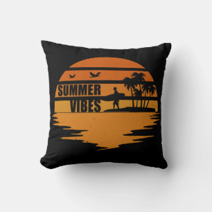 summer vibes family vacation cushion
