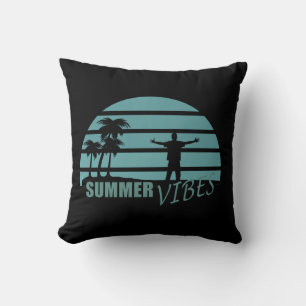 summer vibes family vacation cushion