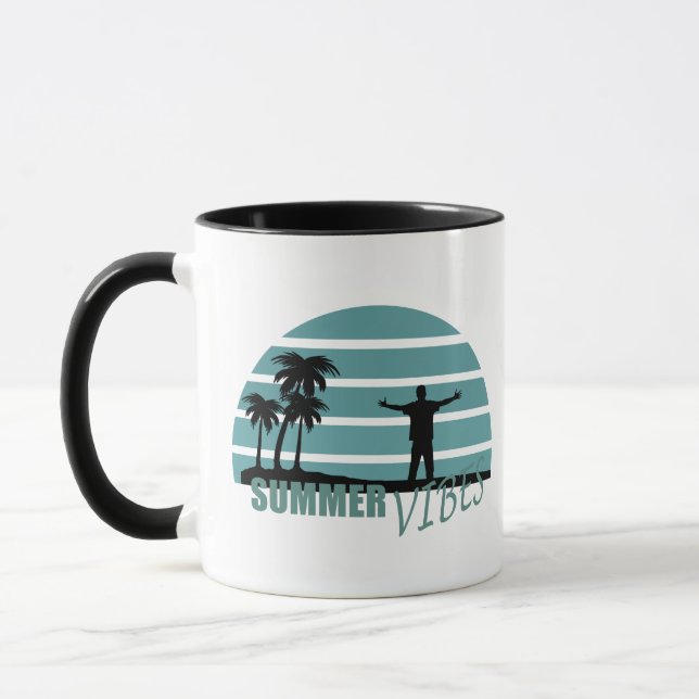 summer vibes family vacation mug (Left)