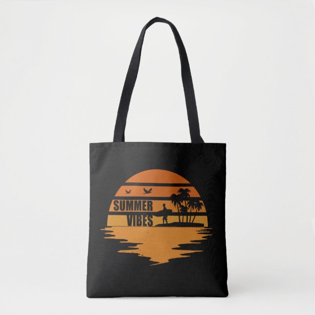 Summer vibes family vacation tote bag (Front)