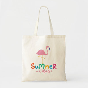 Summer Vibes Flamingo Women's Tote Bag