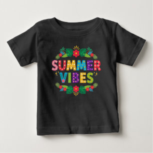 Summer Vibes Floral Design-54504 Hoodie Baby T-Shirt