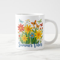 Summer Vibes Floral with Butterflies-64534