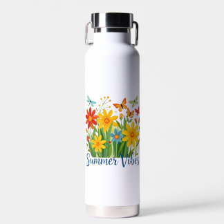 Summer Vibes Floral with Butterflies-64534 Water Bottle