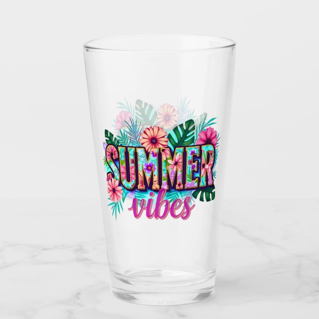 Summer Vibes Glass (Front)