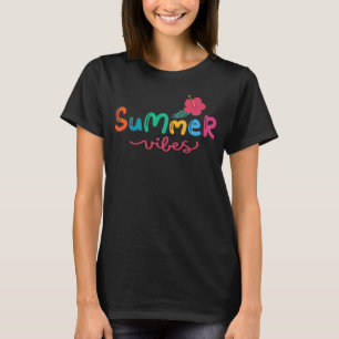 Summer Vibes Hibiscus Flower Women's T-Shirt