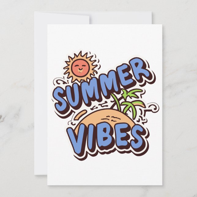 Summer Vibes Invitation (Front)