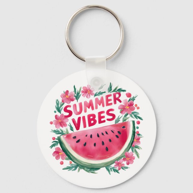 Summer Vibes Key Ring (Front)