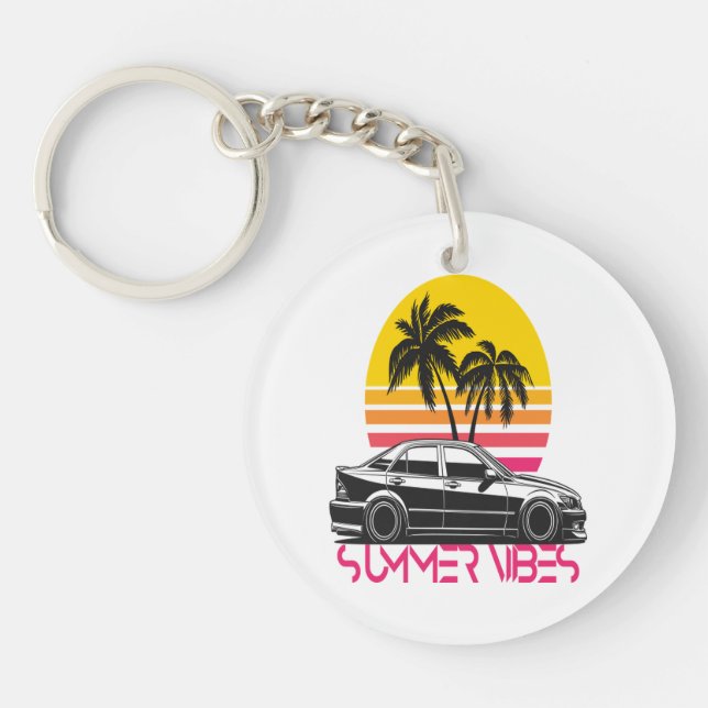 Summer vibes key ring (Front)