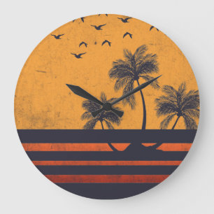 Summer Vibes Large Clock
