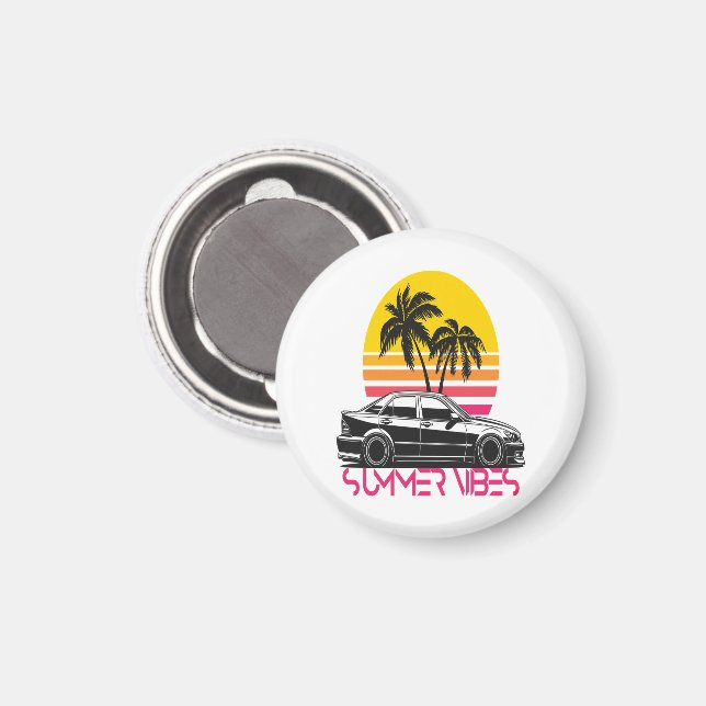 Summer vibes magnet (Front/Back)