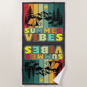 summer vibes nature camping vacation adventure beach towel