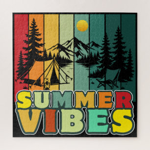 summer vibes nature camping vacation adventure jigsaw puzzle