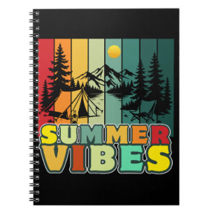 summer vibes nature camping vacation adventure notebook