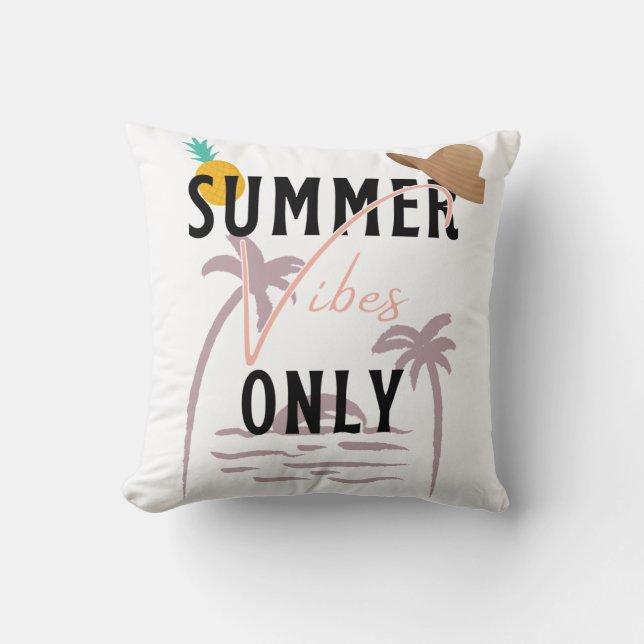 Summer Vibes Only Beach Cushion (Front)