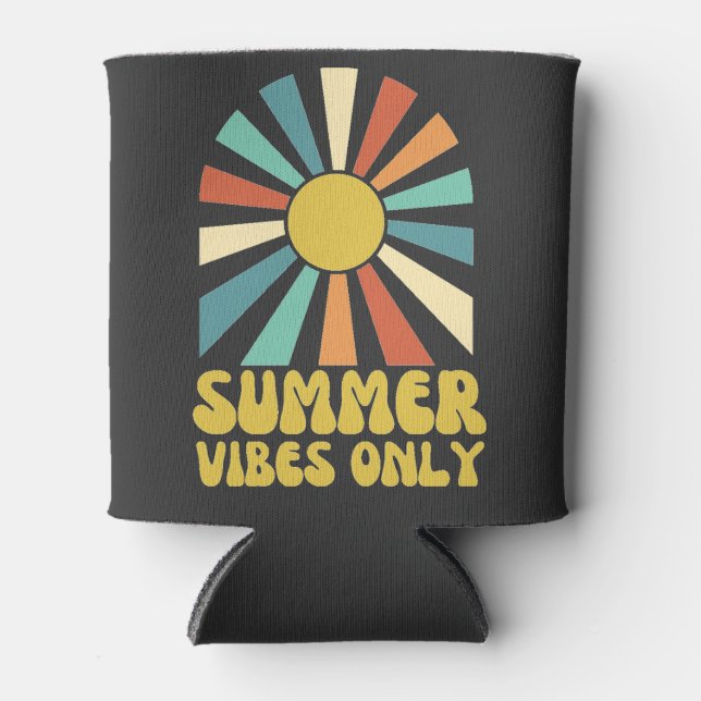 SUMMER VIBES ONLY CAN COOLER (Front)
