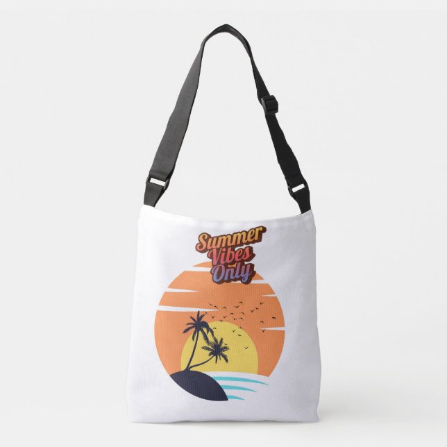 Summer vibes only. crossbody bag (Front)