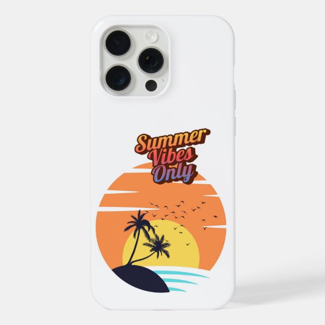 Summer vibes only. iPhone case (Back)