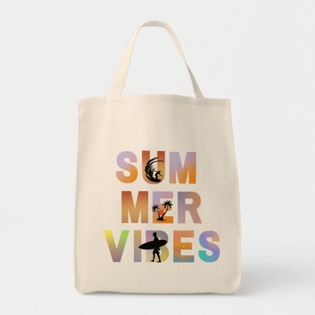 Summer Vibes Only Tote Bag (Front)