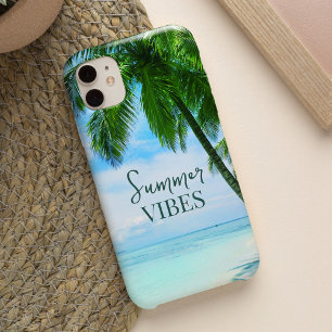 Summer Vibes Palm Tree Beach Relaxing Ocean Case-Mate iPhone 14 Case