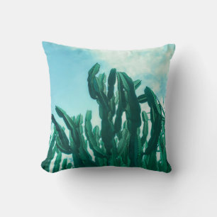 Summer Vibes Palm Tree Cactus Pale Green Cushion