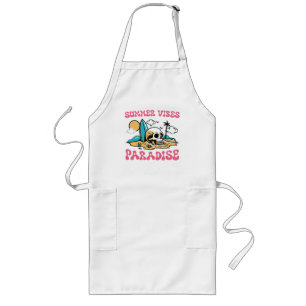Summer Vibes Paradise - Skull Long Apron