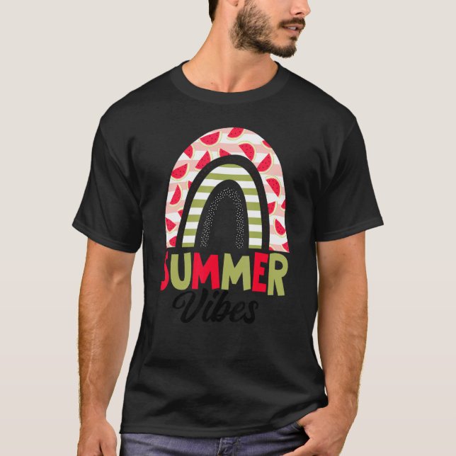 Summer Vibes Party Decor Watermelon Family Trip Ma T-Shirt (Front)