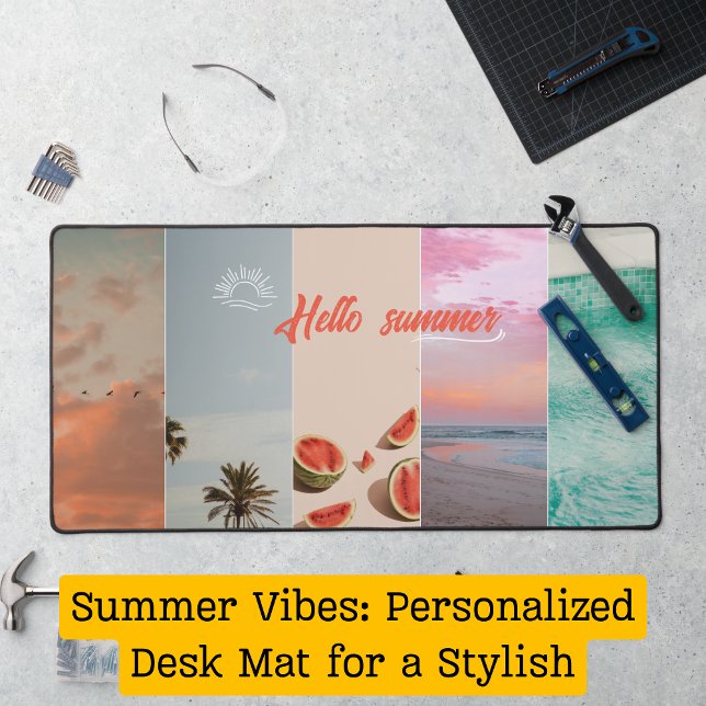 Summer Vibes: Personalised Desk Mat for a Stylish  (Summer Vibes: Personalized Desk Mat for a Stylish)