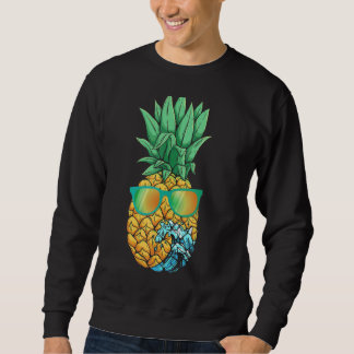 Summer Vibes Pineapple Sunglasses Wave Cool Tropic Sweatshirt