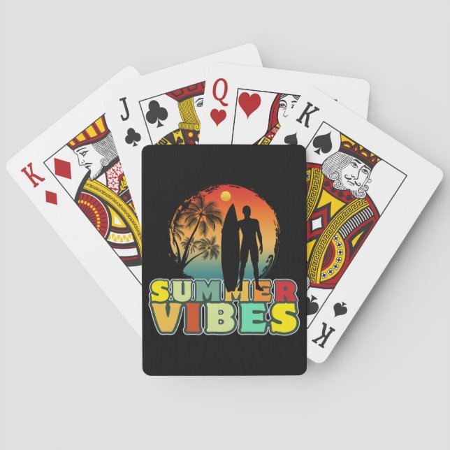 summer vibes playing cards (Back)