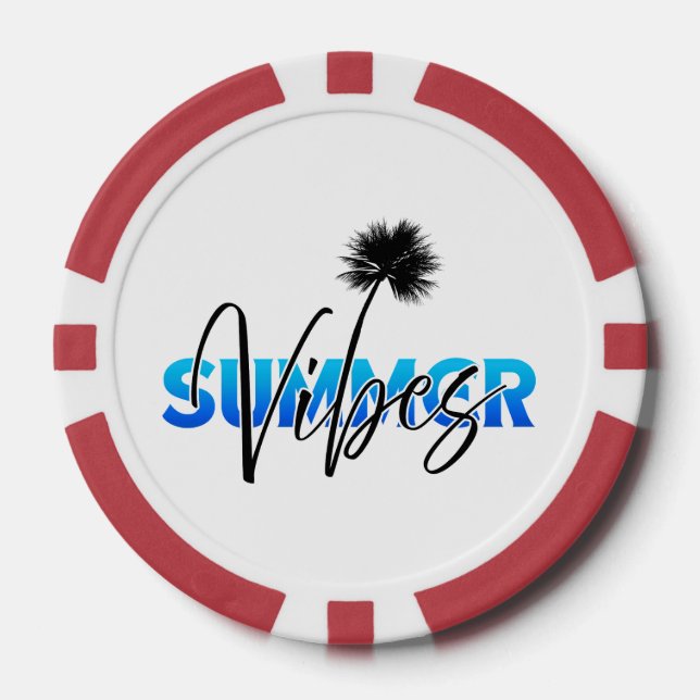 summer vibes poker chips (Front)