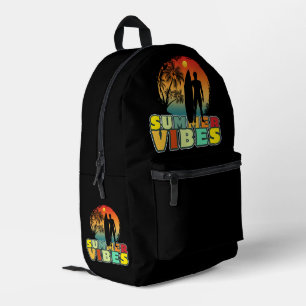 summer vibes printed backpack