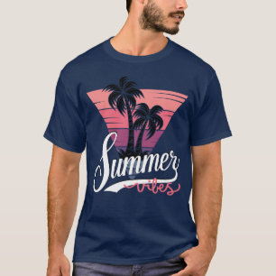 Summer Vibes Retro Sunset And Palm Trees Men's T-Shirt